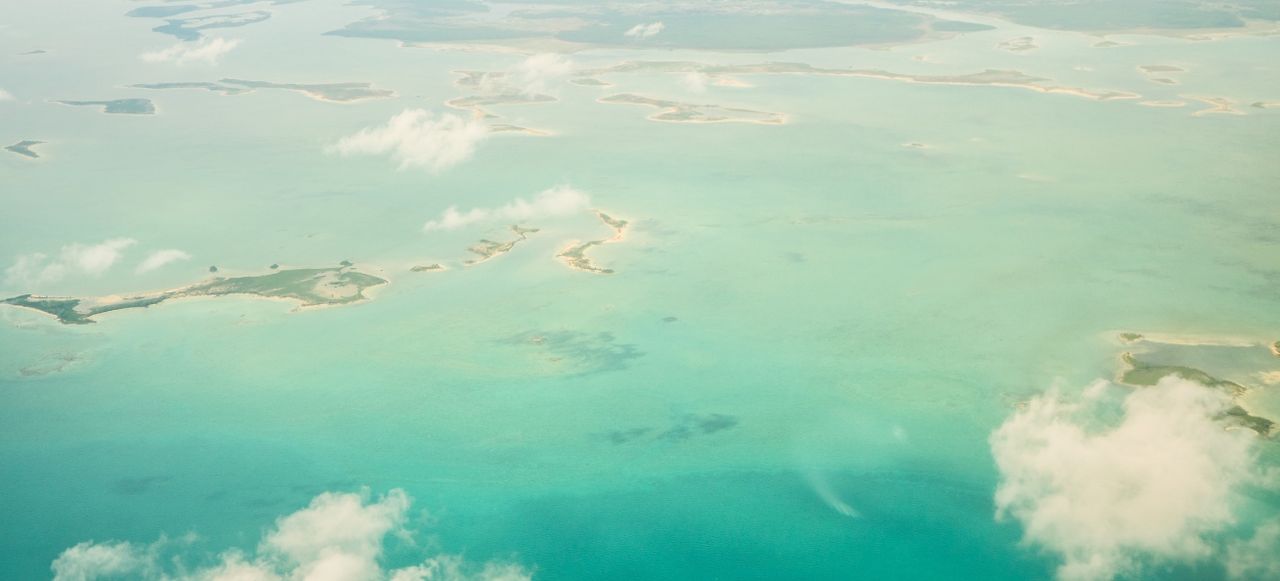Abaco Island, Bahamas Aerial
