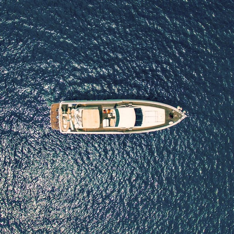 Yacht Sailing on Sea