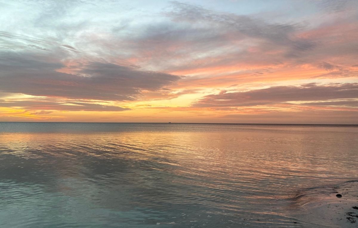 Sunset in Spanish Wells Bahamas