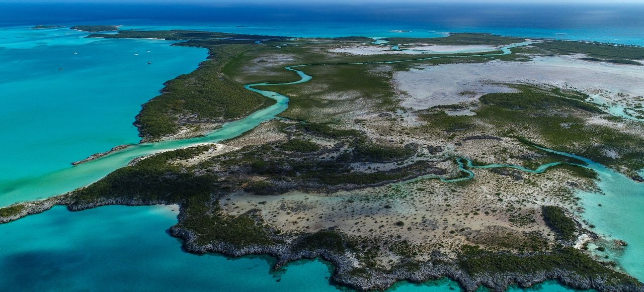 Shroud Cay, Bahamas Aerial View