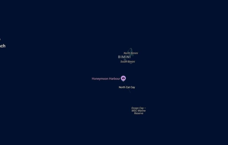 Cat Cay Map