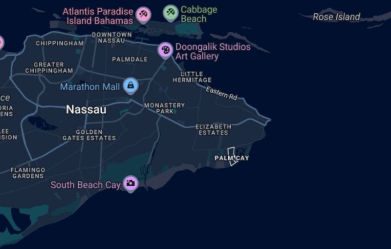 Palm Cay Map