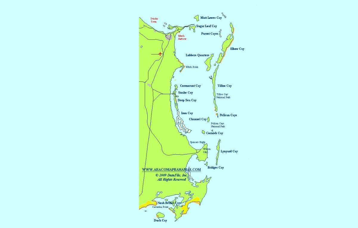 Lubbers Quarters Cay Map