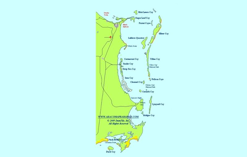 Lubbers Quarters Cay Map