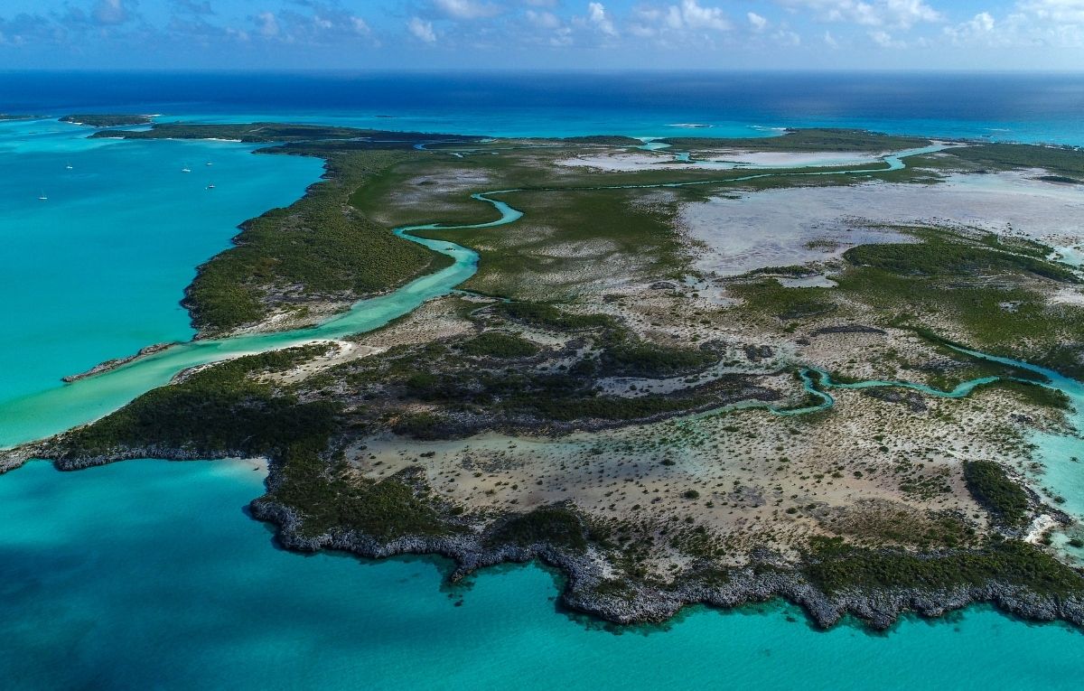 Shroud Cay, Bahamas - Aerial View
