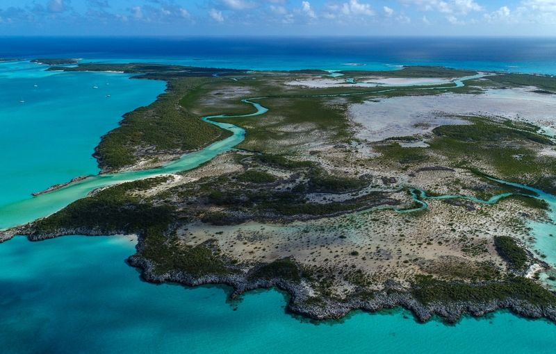 Shroud Cay, Bahamas - Aerial View