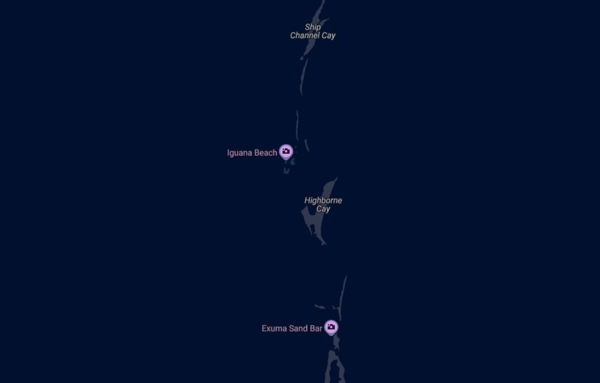 Highbourne Cay Map