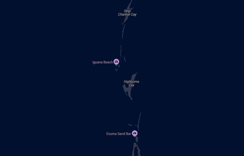 Highbourne Cay Map