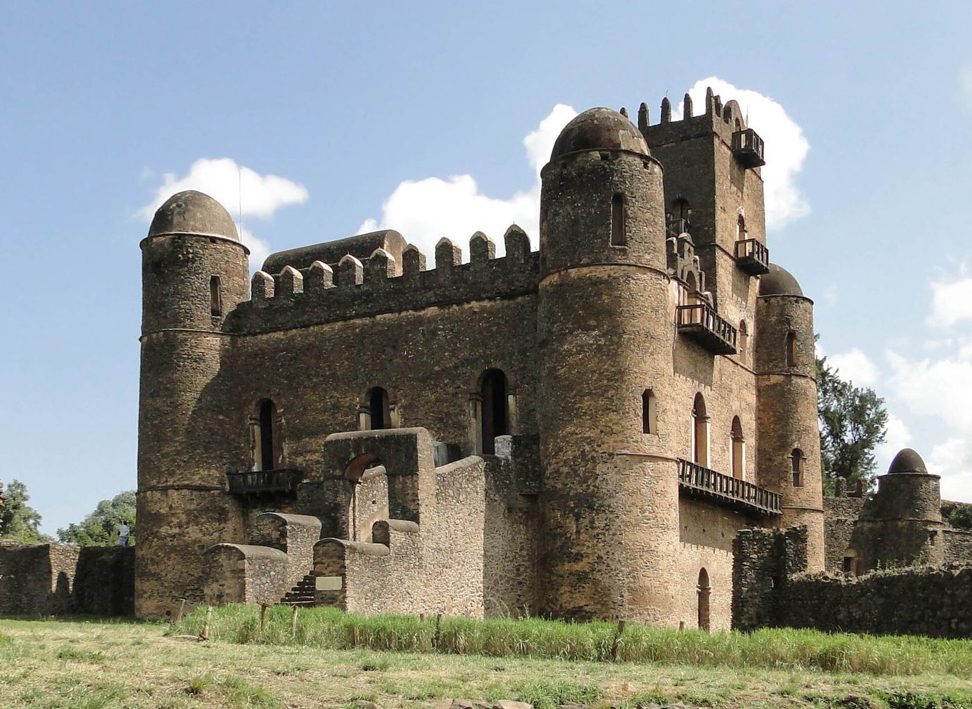 The Fasil Ghebbi of Gondar, in Ethiopia.