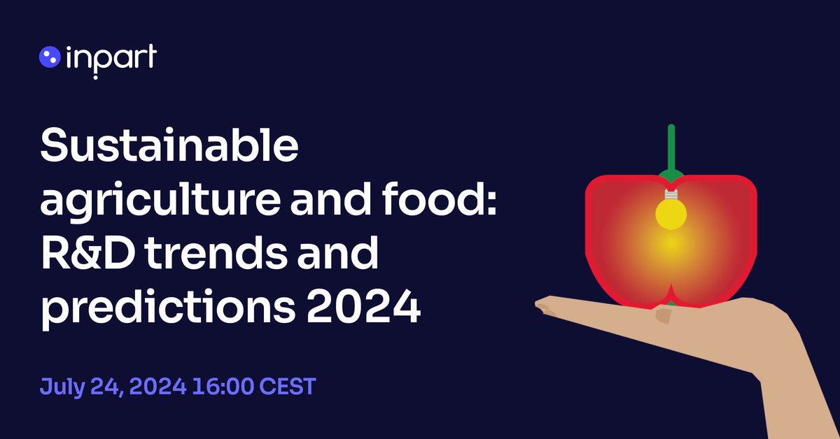 Food Rnd Sustainable agriculture and food: R&D trends and predictions 2024 • Inpart