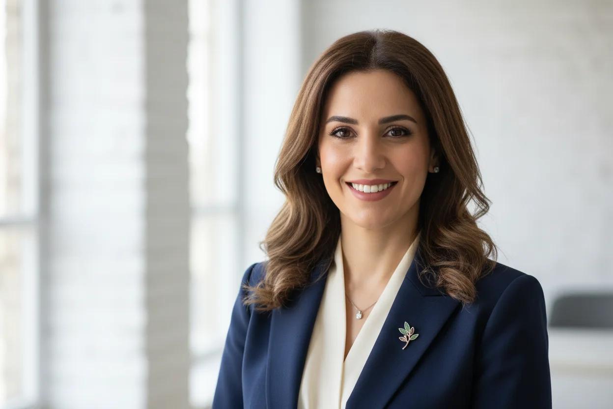 Portrait of Rania Saleh.