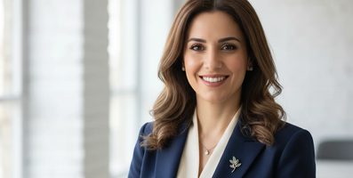 Portrait of Rania Saleh.