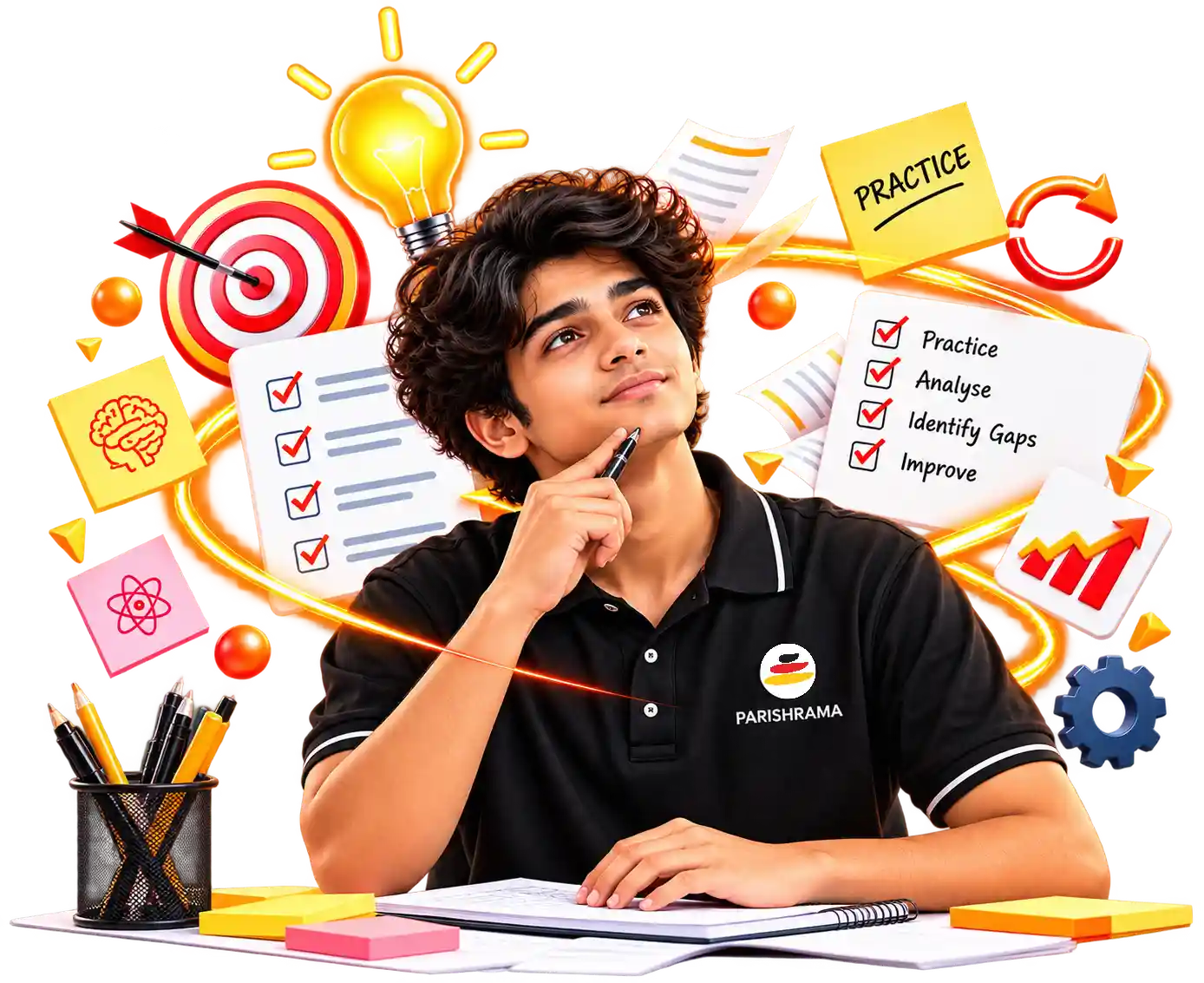 Parishrama student: Practise