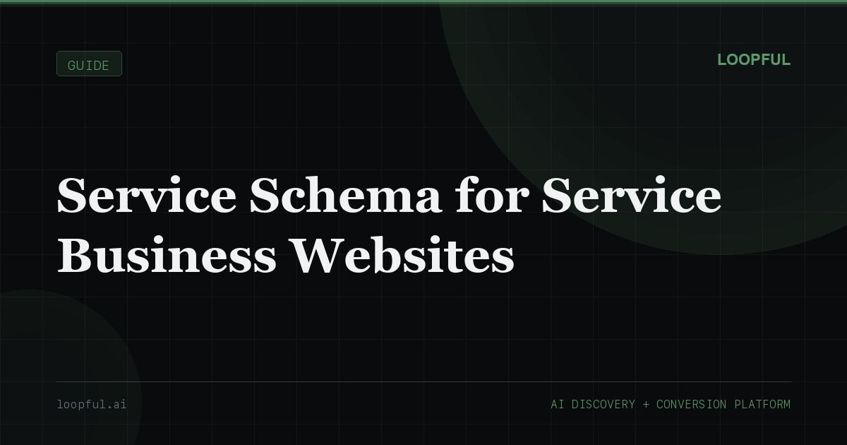 Cover image for: Service Schema for Service Business Websites