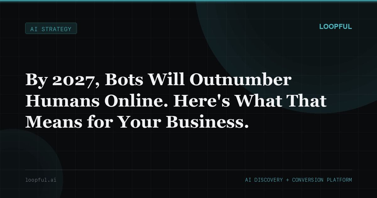 Cover image for: By 2027, Bots Will Outnumber Humans Online. Here's What That Means for Your Business.