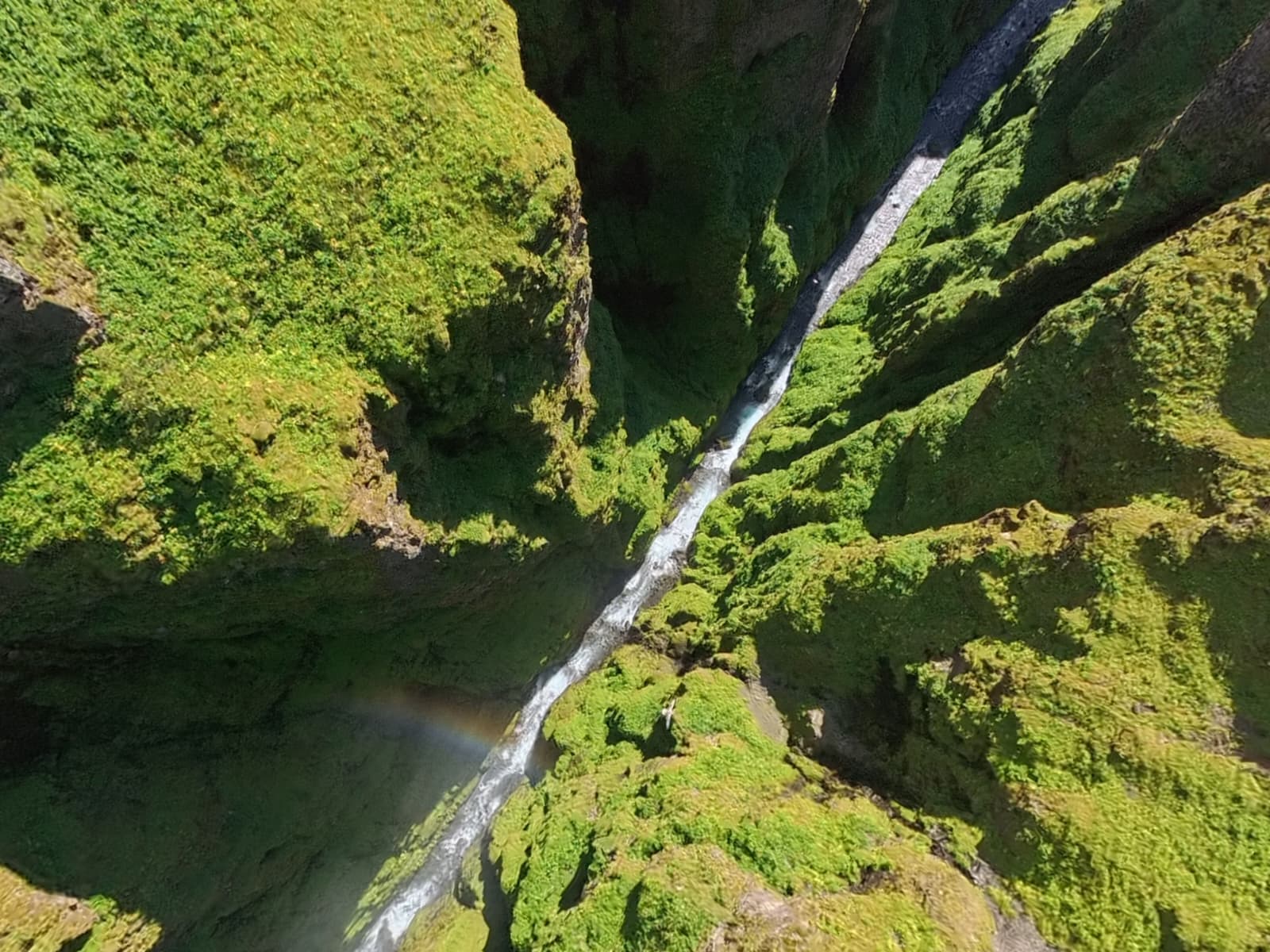 Glymur waterfall canyon