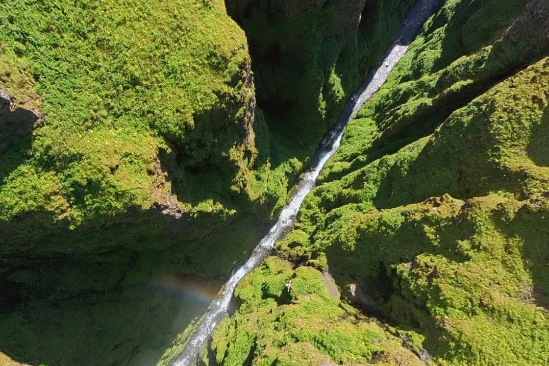 Glymur waterfall canyon