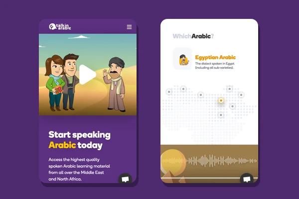 Talk in Arabic