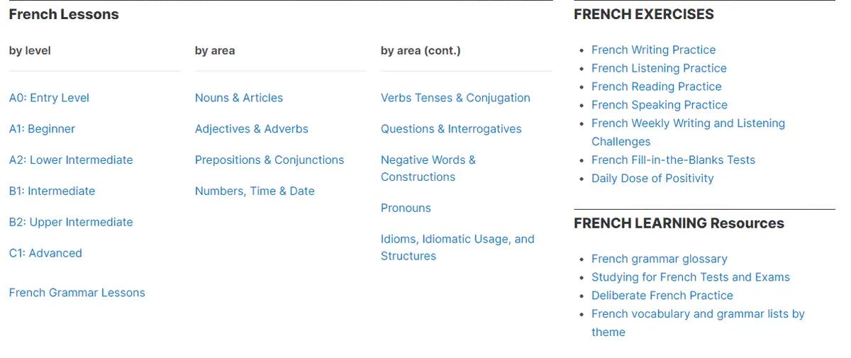 Kwiziq Language Library