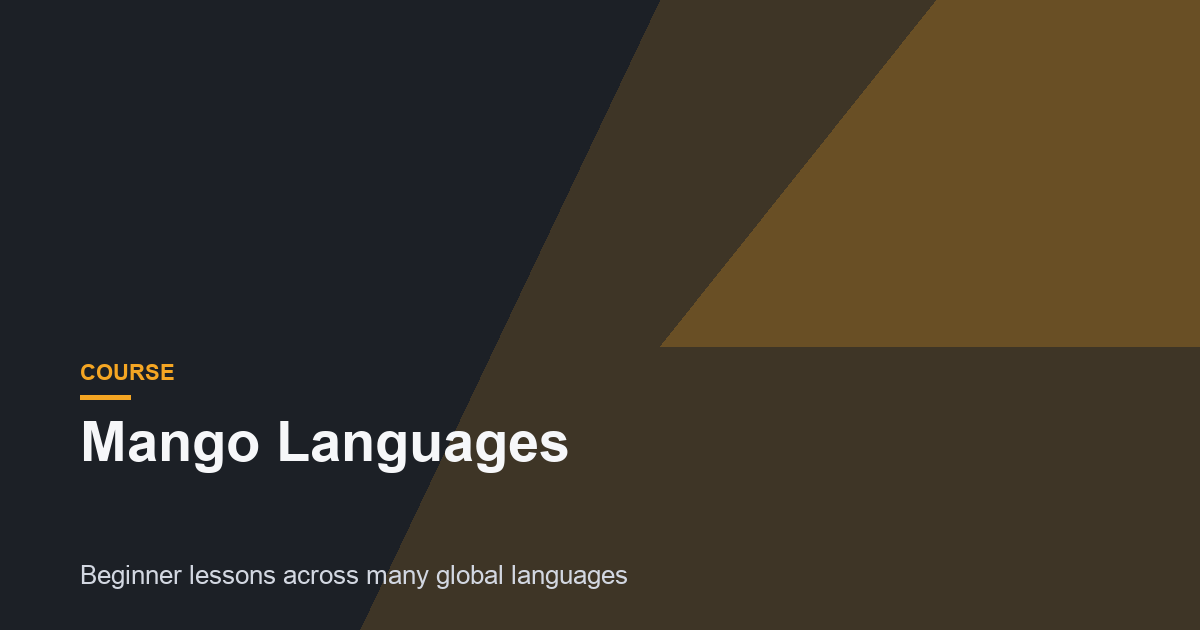 Mango Languages Review: Definite potential!