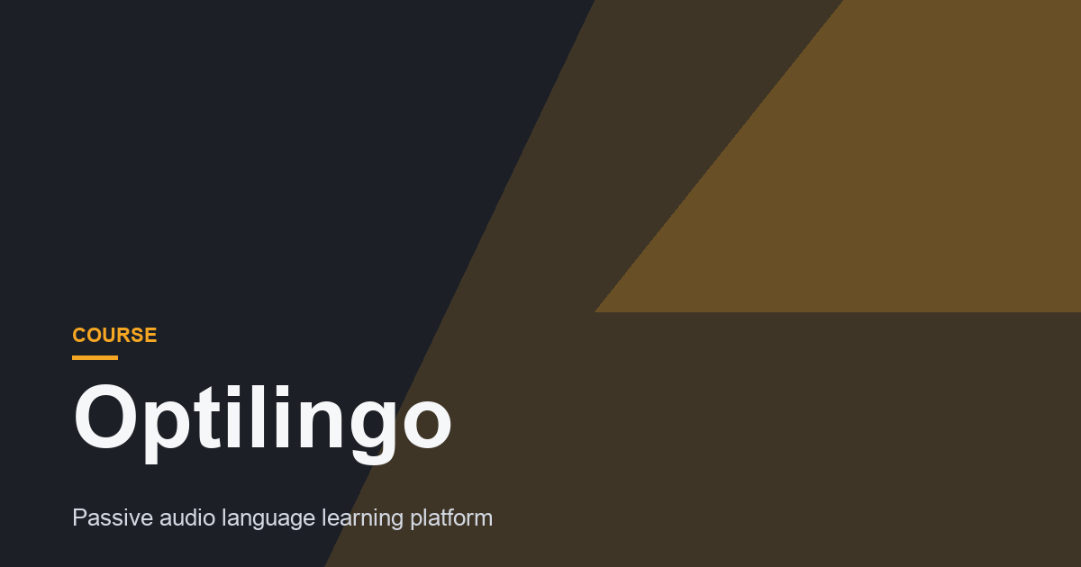 Optilingo Review: Does passive learning work?