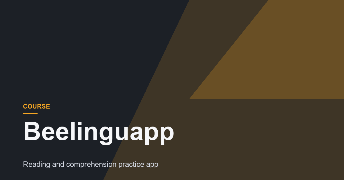 Beelinguapp Review: Great product with a generous free version