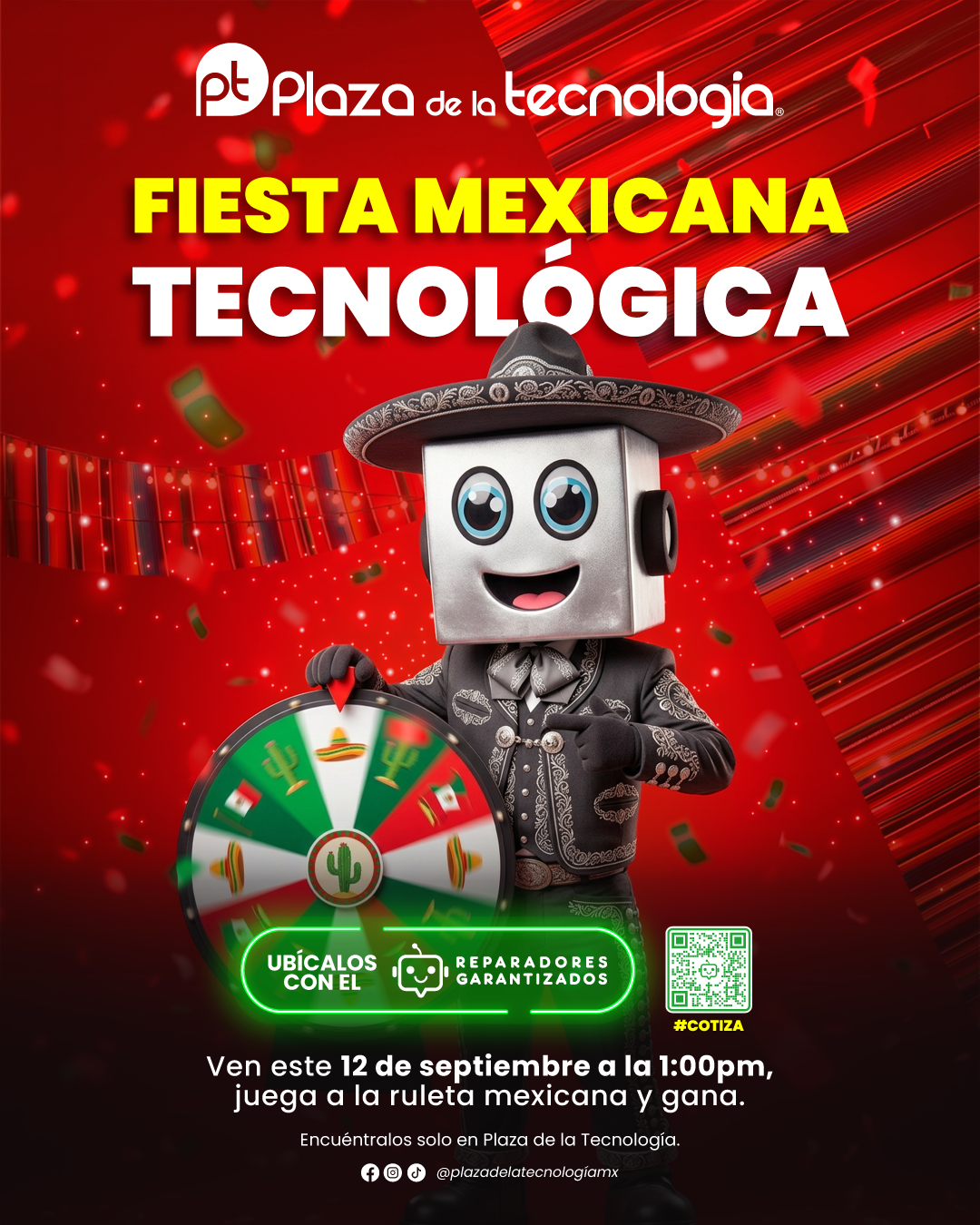 🇲🇽🎉 ¡Viva México en Plaza de la Tecnología! 🎉🇲🇽