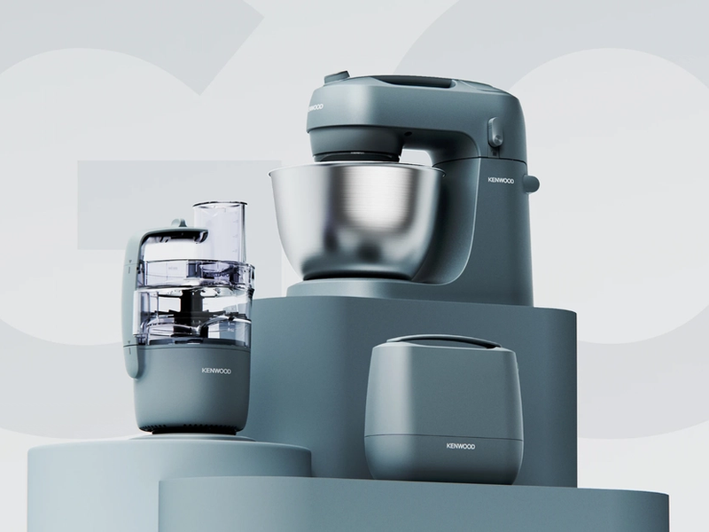 Photorealistic 3D render of consumer electronics showcasing an exploded hardware view and pristine screen display.
