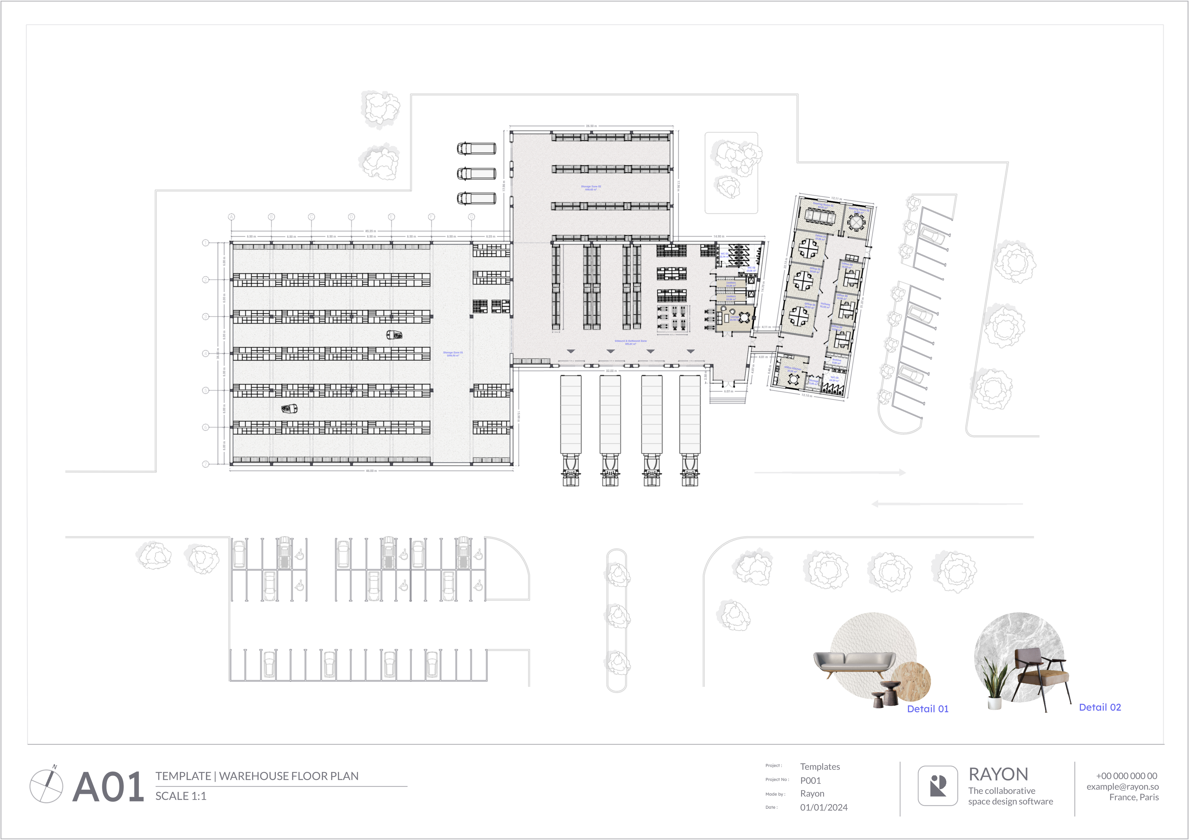 Warehouse Floor Plan Template