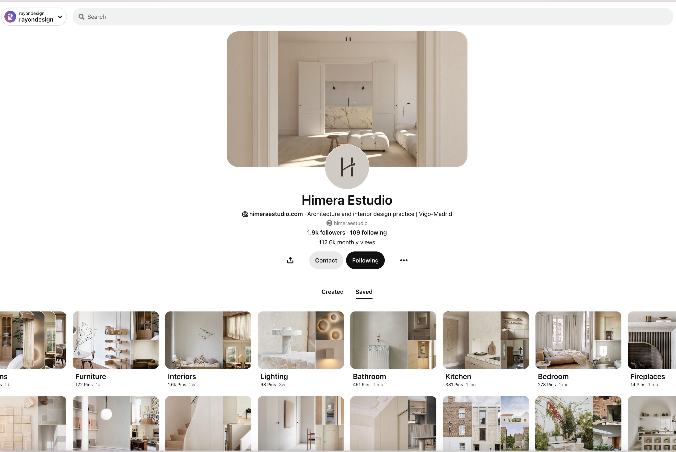 Himera Estudio Pinterest Account