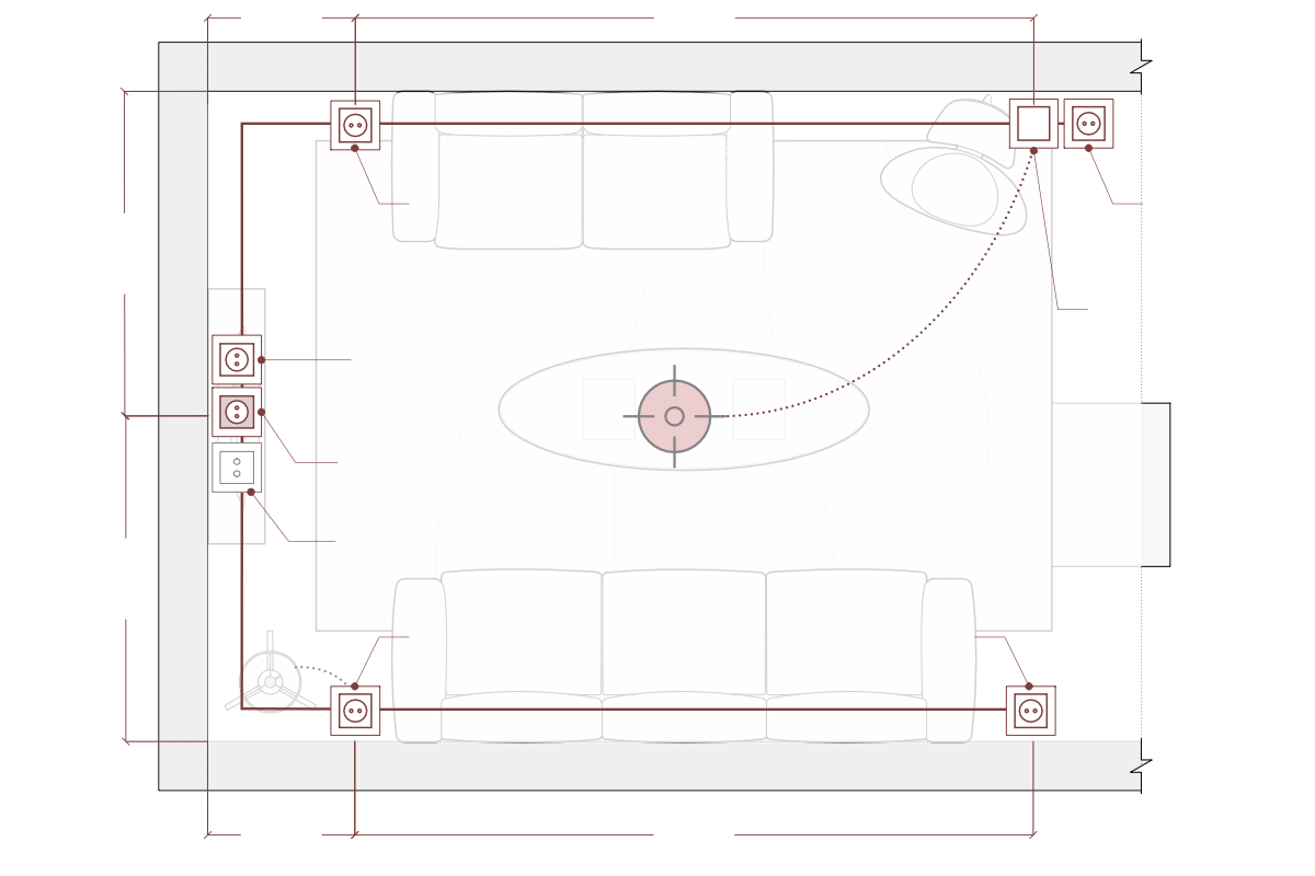 Electrical Plan - Living Room