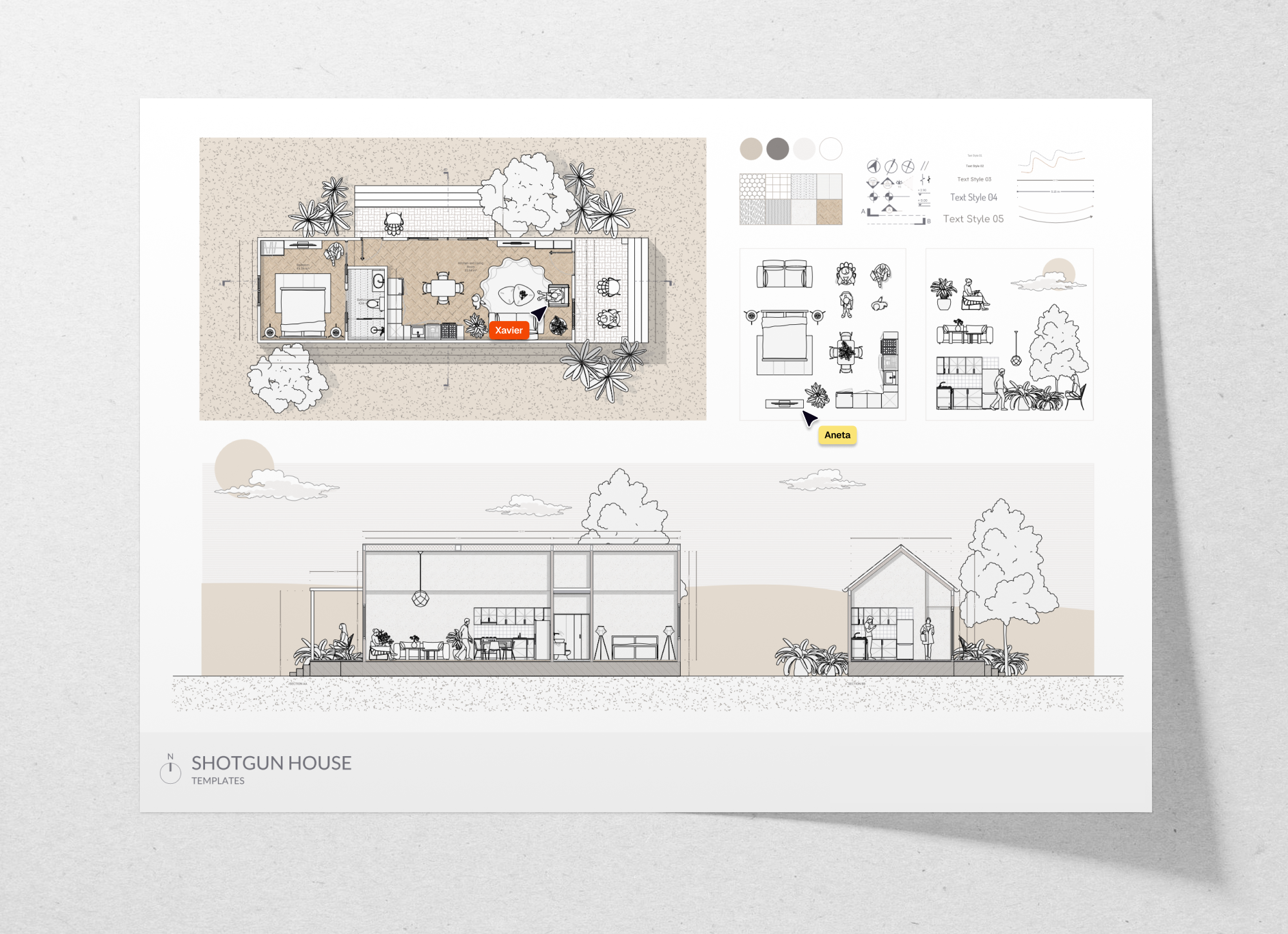 shotgun house floor plan