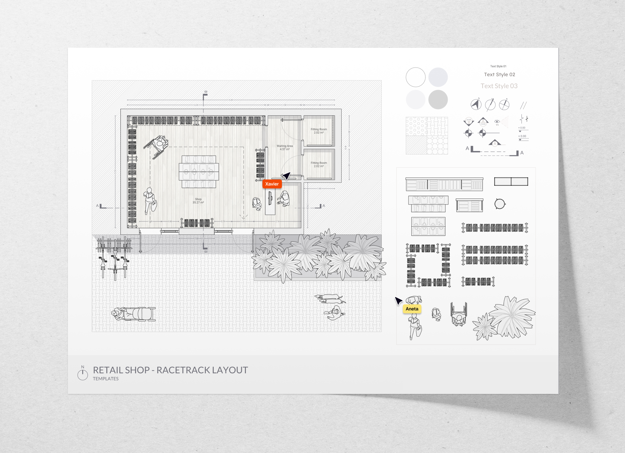 Retail store floor plan