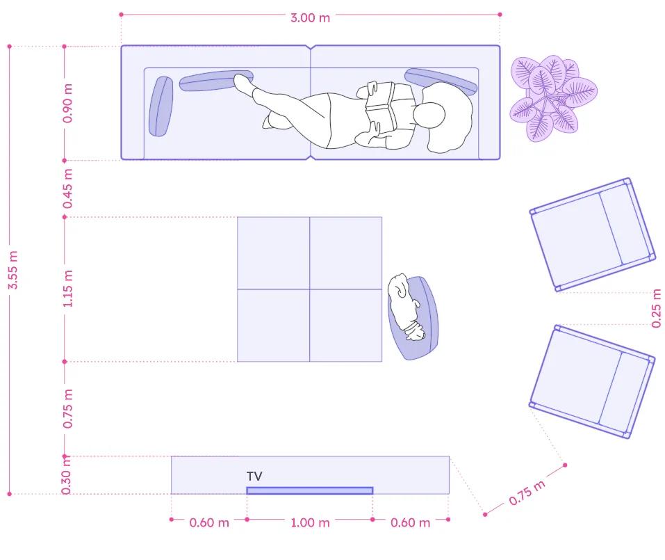 Dimensions of a Compact Living Area