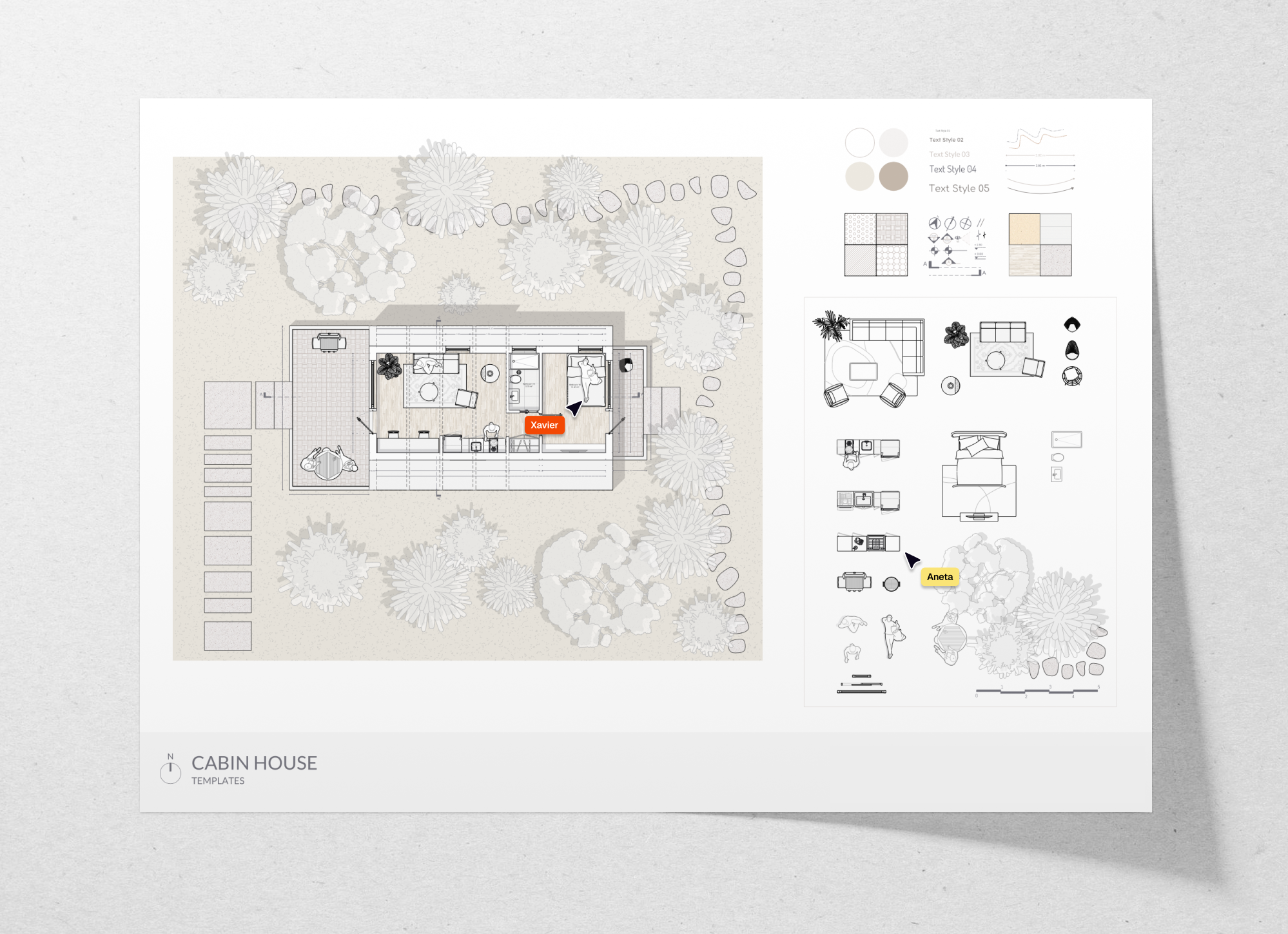 cabin house floor plan