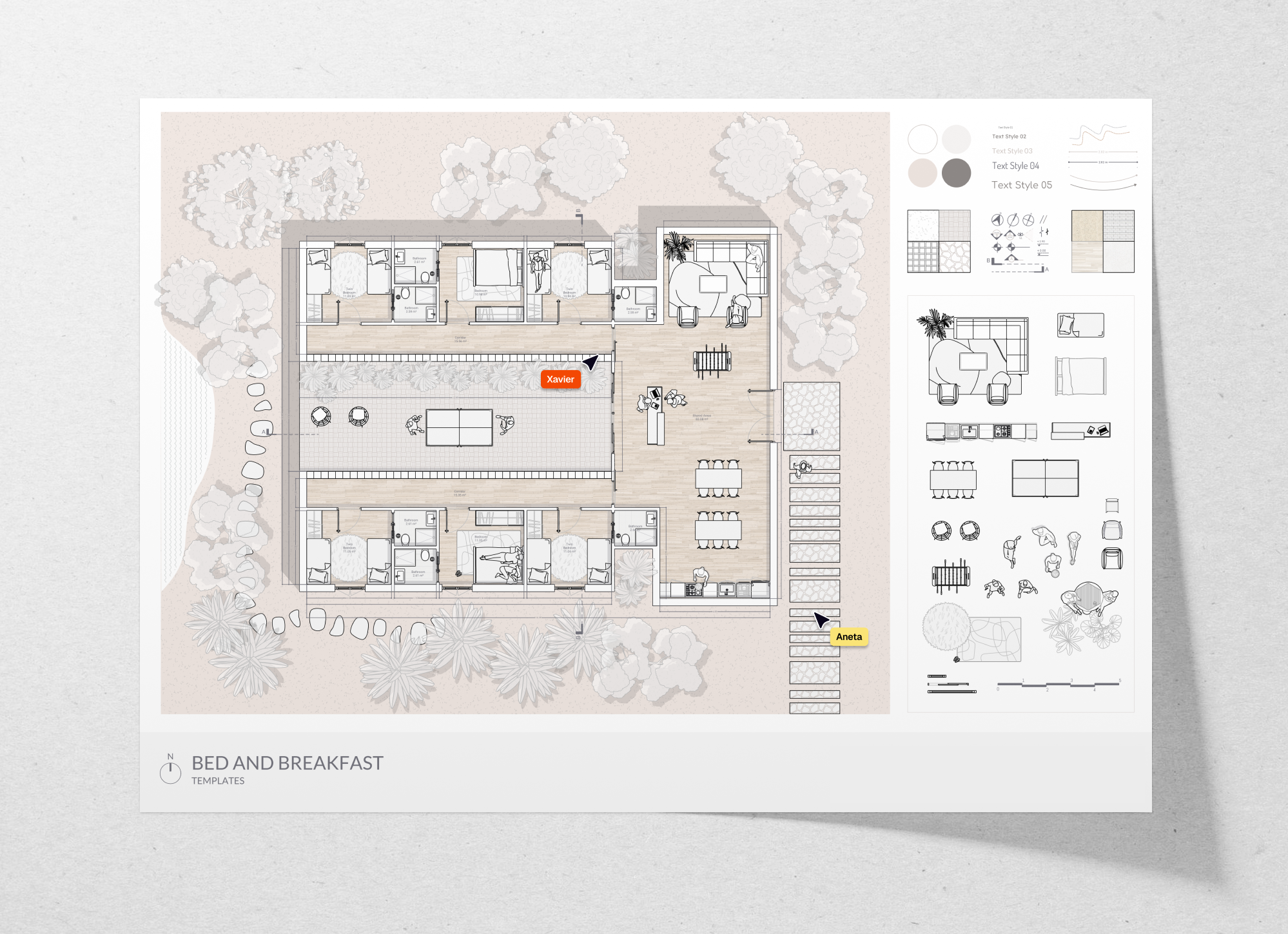 Bed & breakfast floor plan