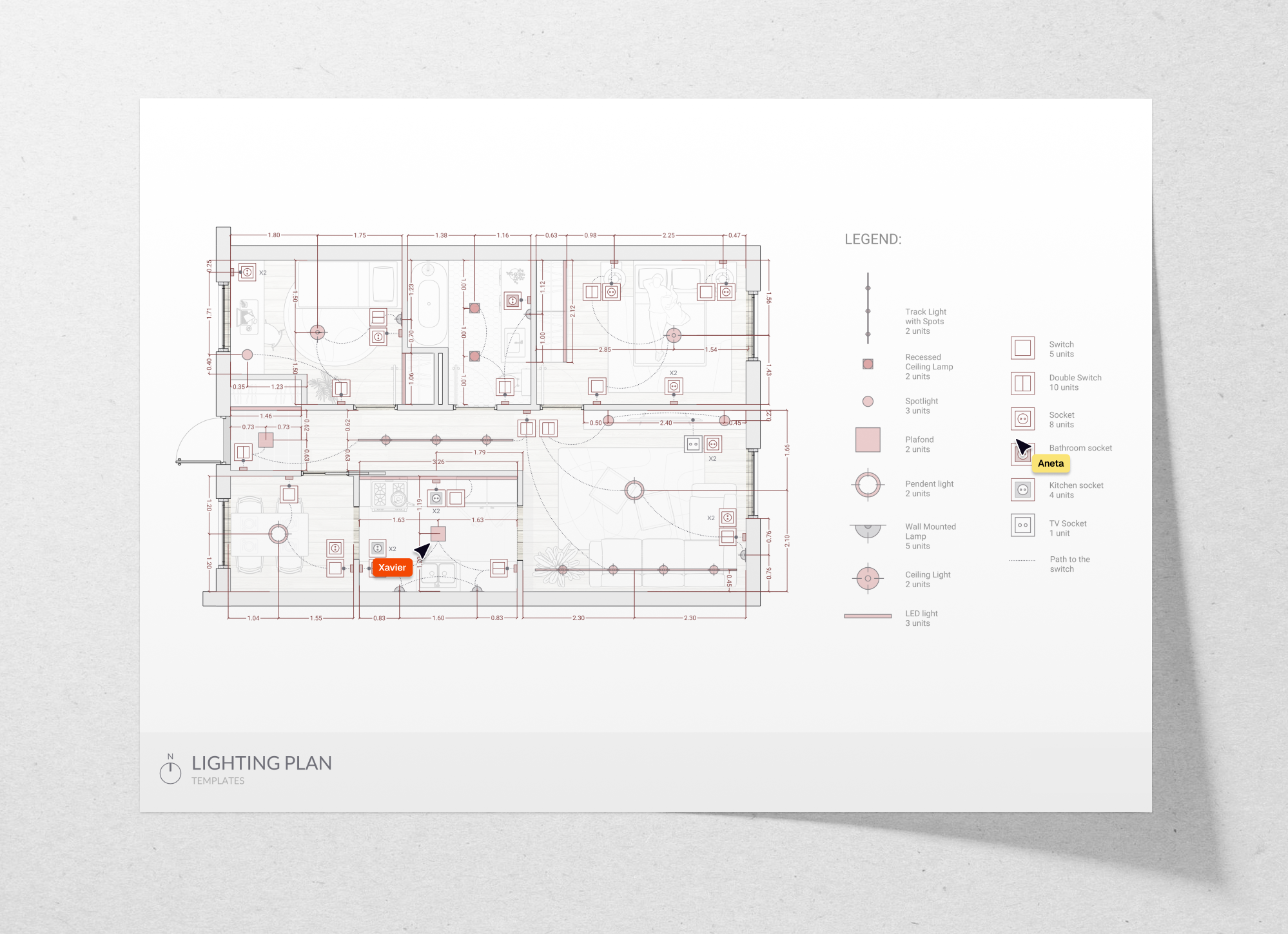 Apartment lighting plan