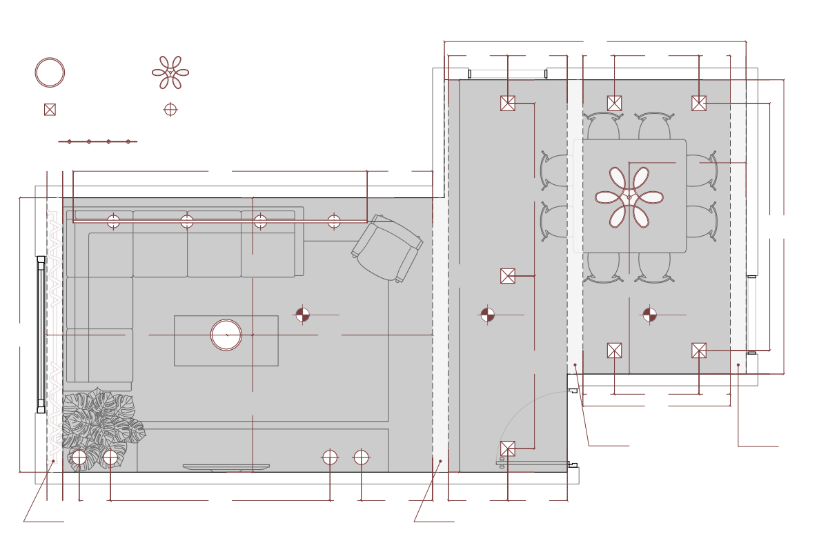 Reflected Ceiling Plan - Living Room