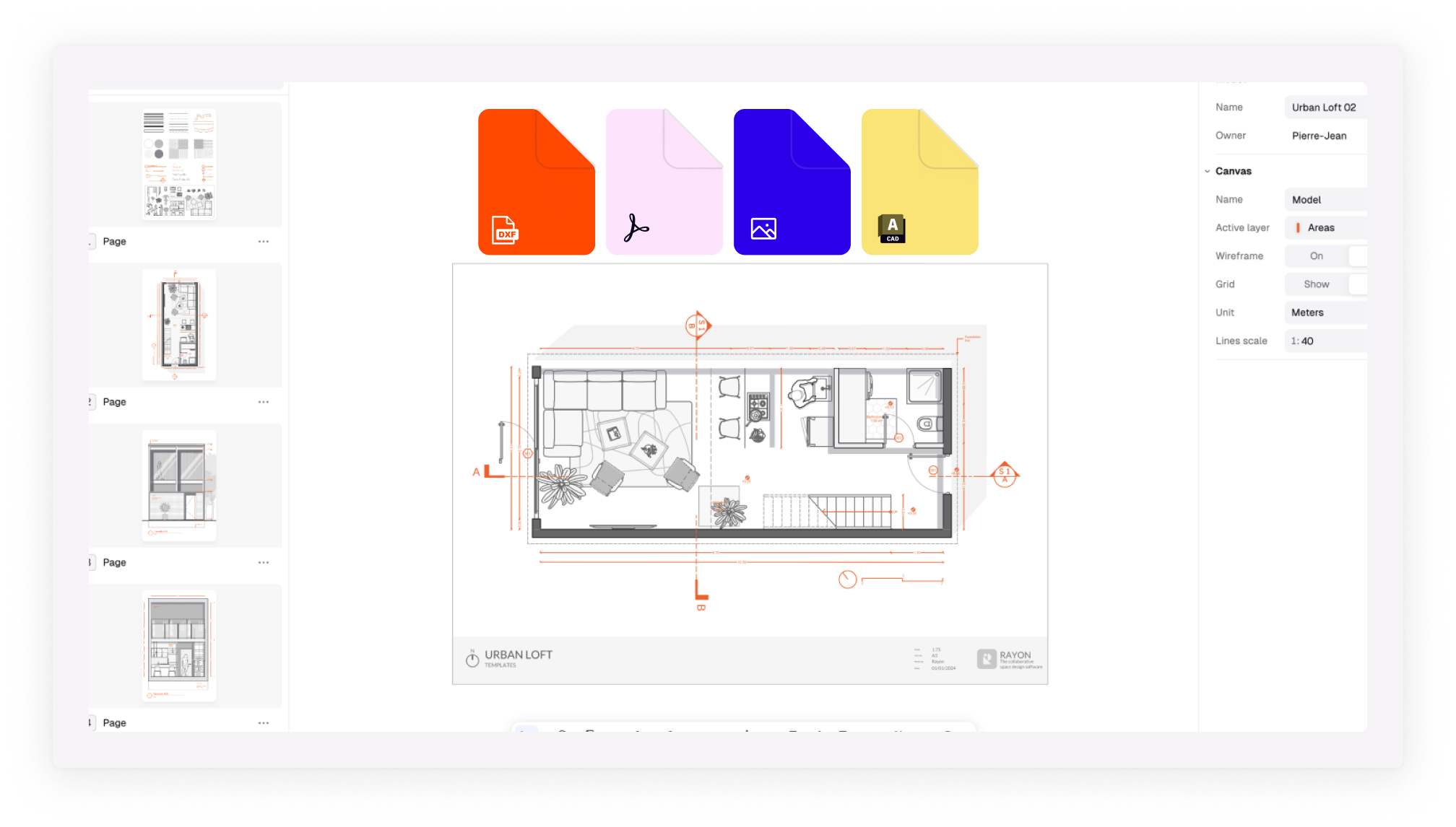 Export detail drawings