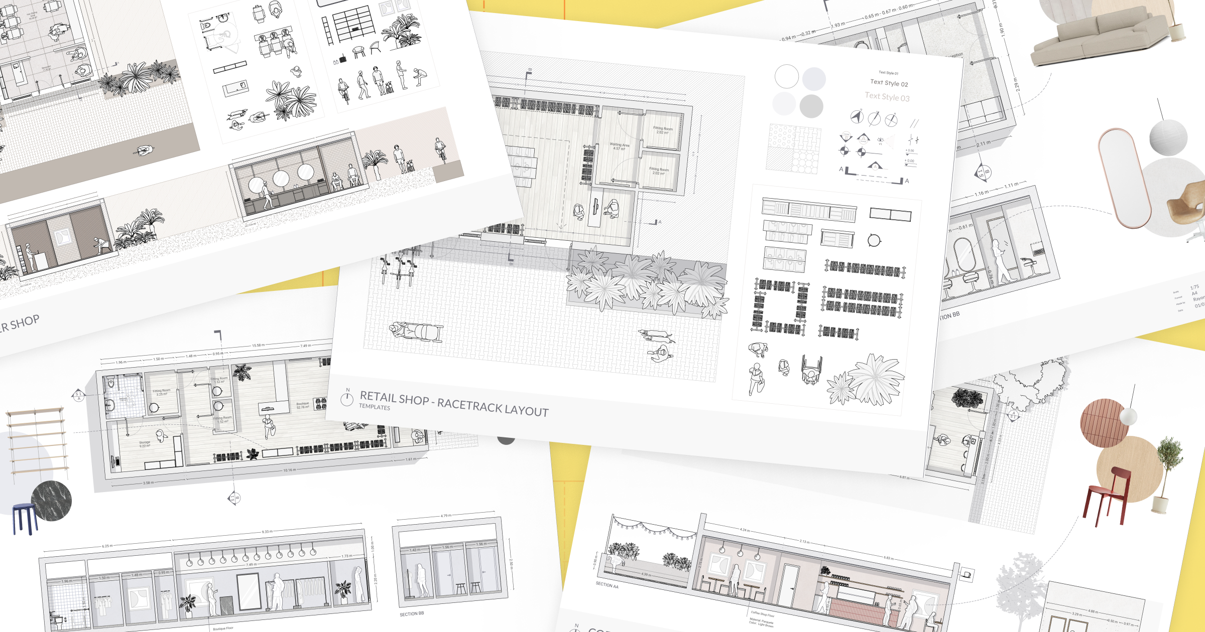 Store layouts: 5 floor plans templates