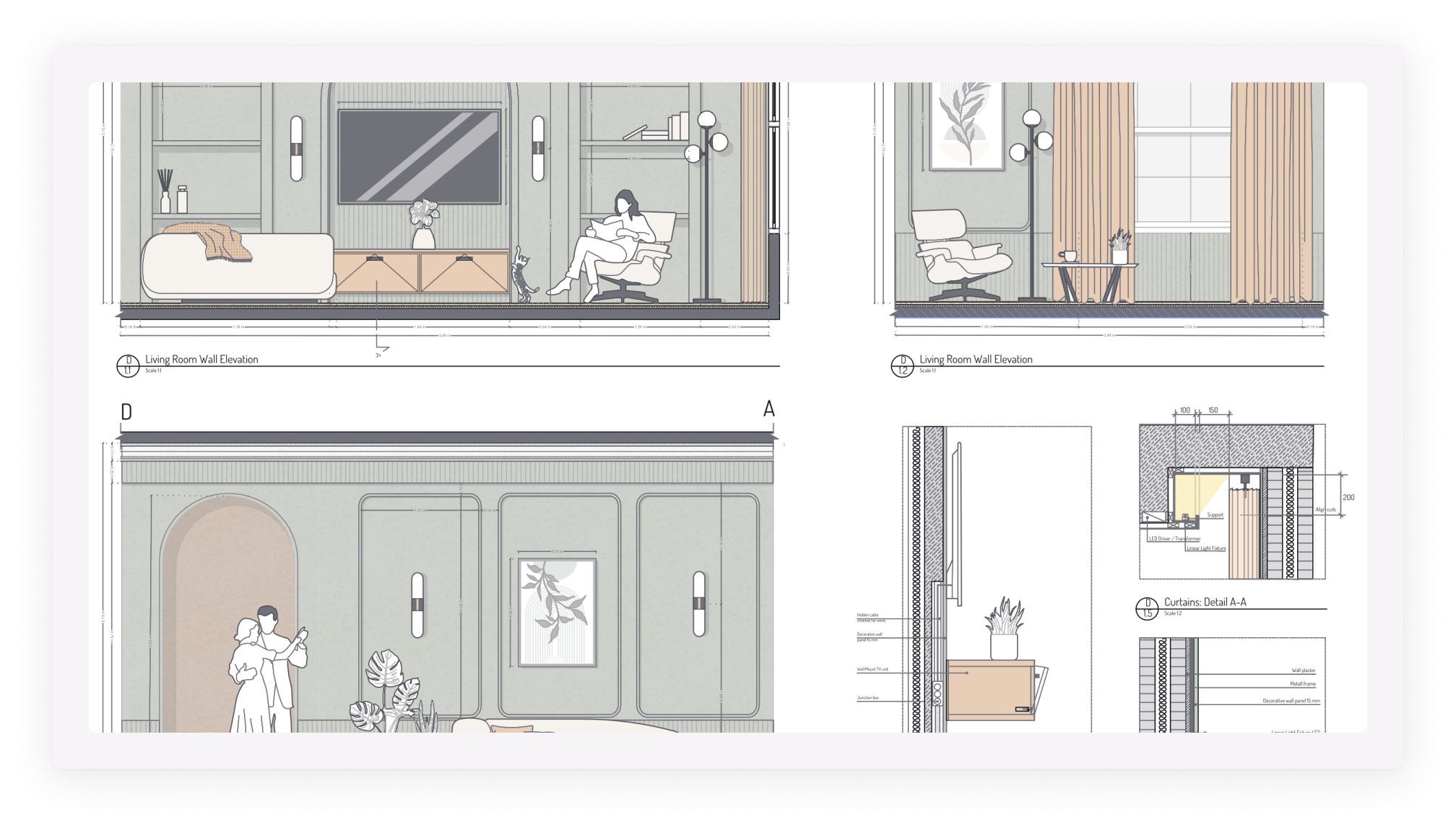 Create detailed architectural drawings with precision.