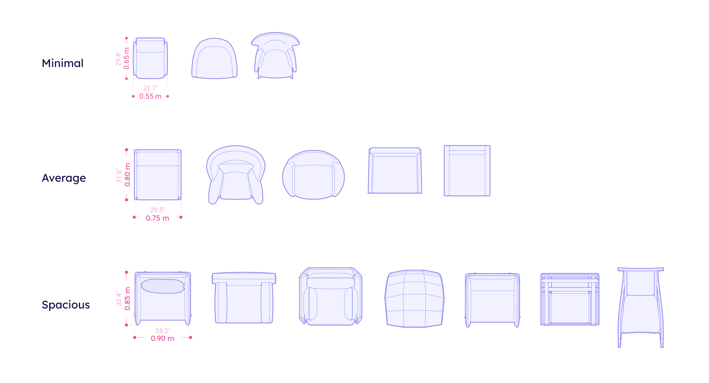 Armchair Dimensions