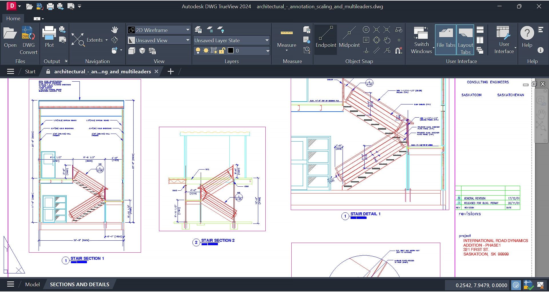 DWG File example in AutoDesk TrueView