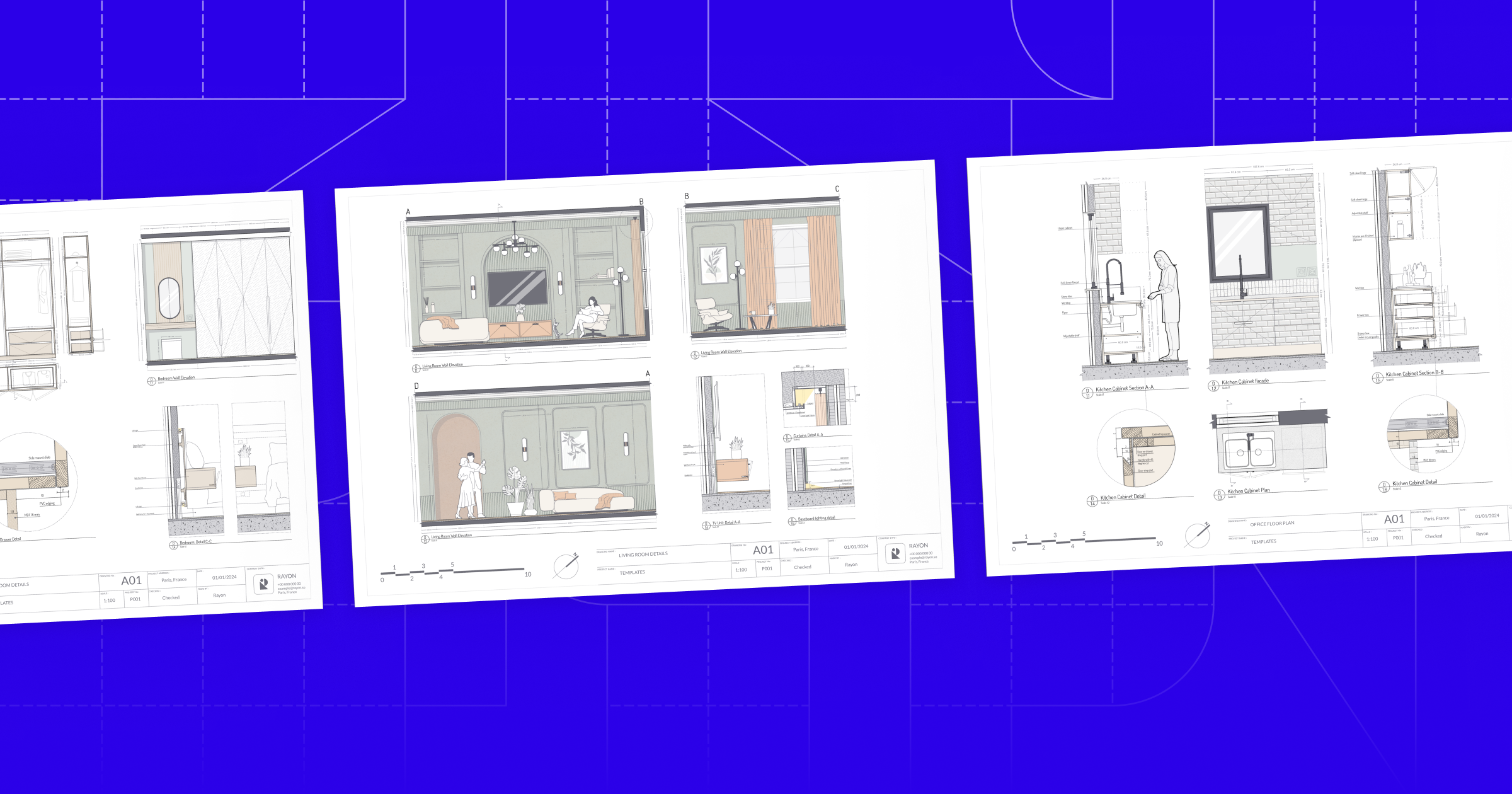 Millwork templates