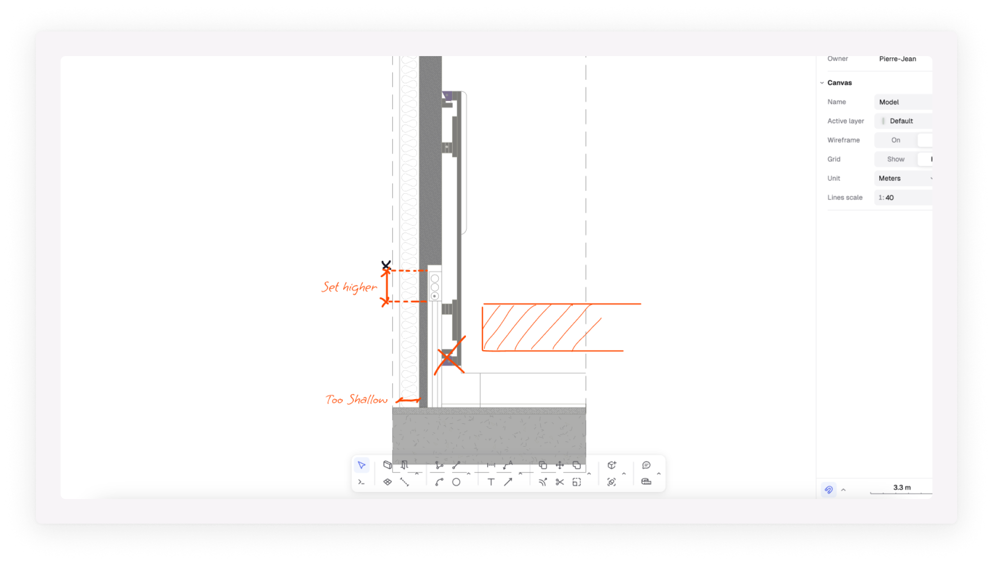 Redline detail drawings