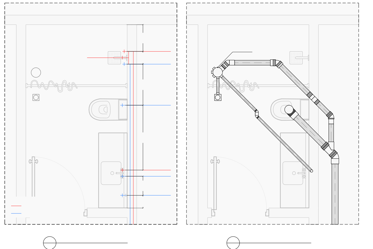 Plumbing Plan - Bathroom