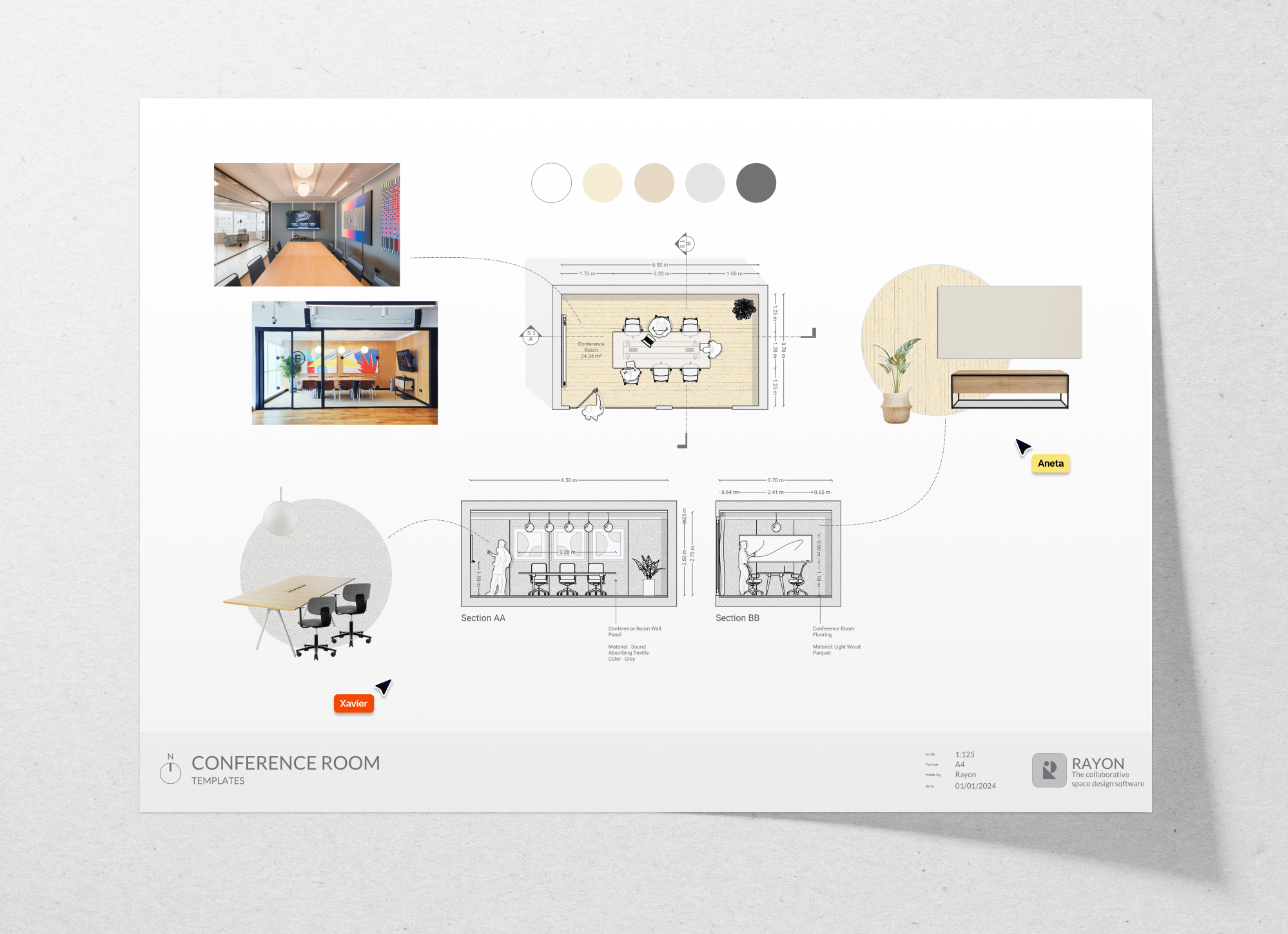 Conference room layout