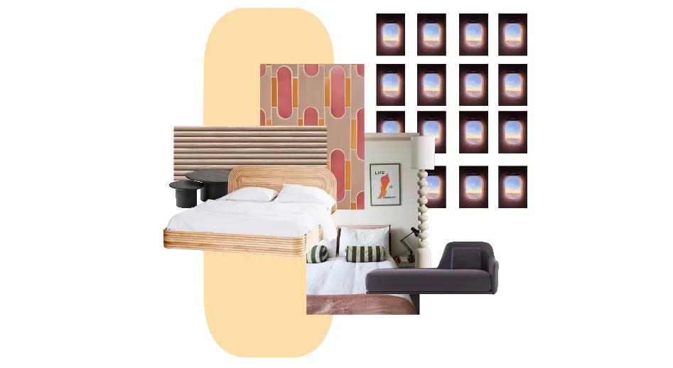 Bedroom moodboard made with Rayon