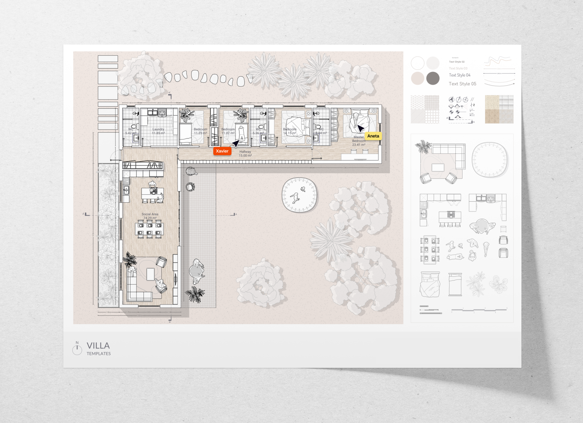 Villa floor plan