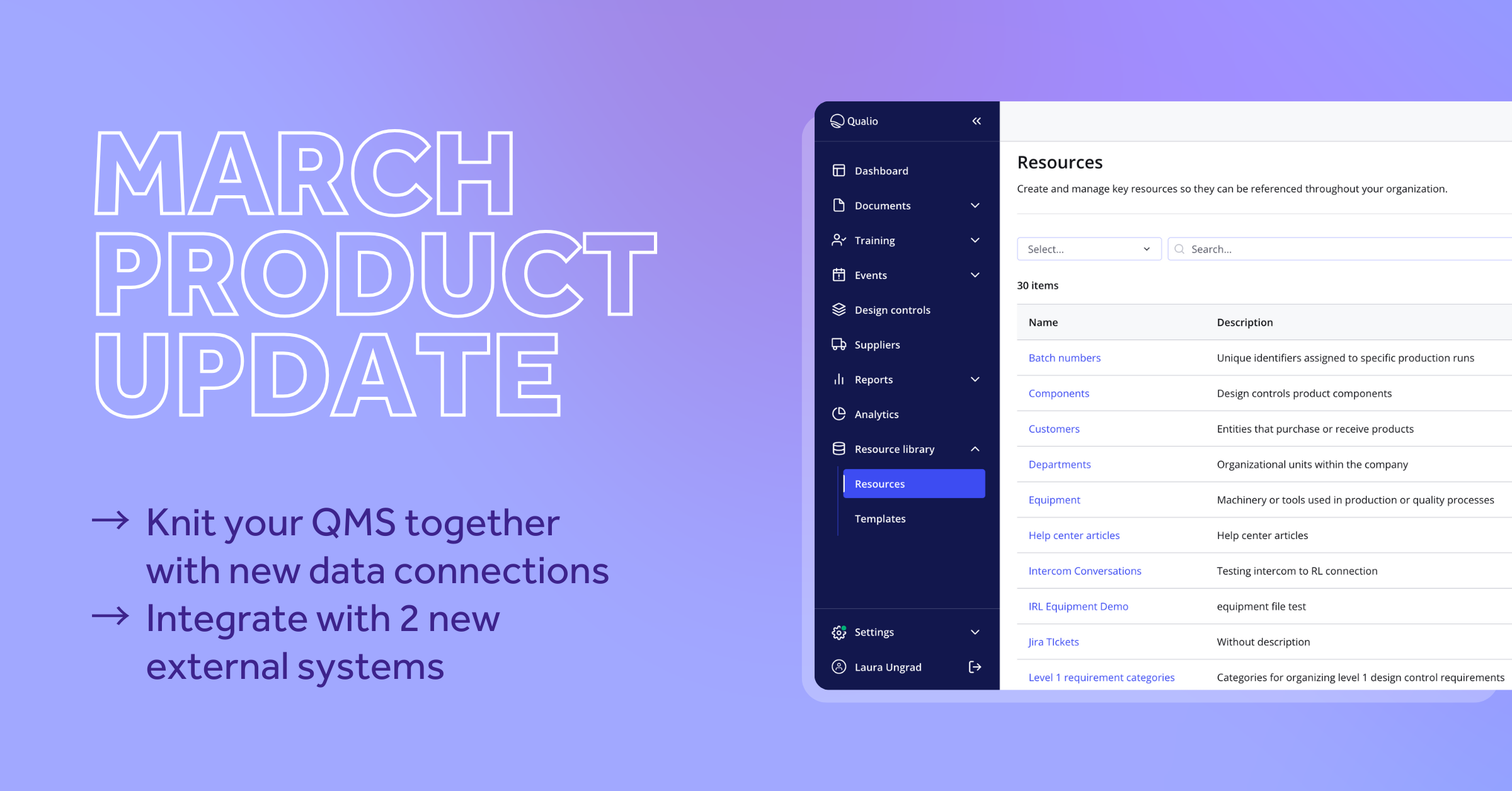 Kicking off 2025 with more integrations and deeper data connections for Qualio customers